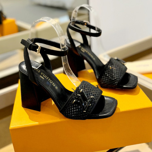 Louis Vuitton Womens Shoes Sandals High Heel 8cm Luxury Brand with Original Box Whatsapp 【+1-3239614486】