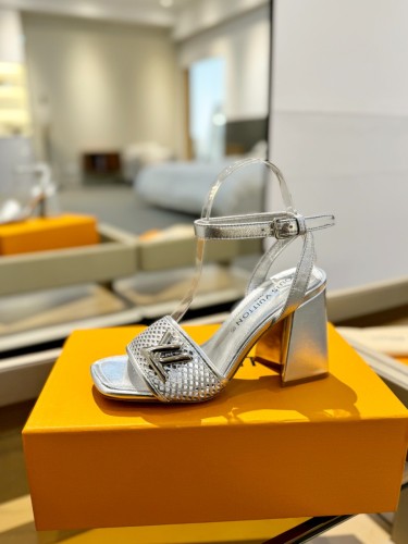 Louis Vuitton Womens Shoes Sandals High Heel 8cm Luxury Brand with Original Box Whatsapp 【+1-3239614486】