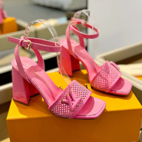 Louis Vuitton Womens Shoes Sandals High Heel 8cm Luxury Brand with Original Box Whatsapp 【+1-3239614486】