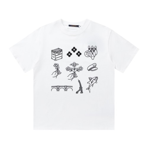 Louis Vuitton Luxury Brand Men Womens Short Sleeve T-Shirt Whatsapp 【+1-3239614486】