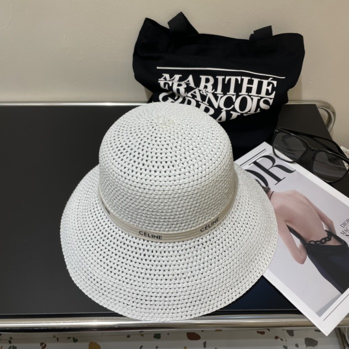 Celine Womens Hats Luxury Brand Design Celine Straw Hat with Original Box Whatsapp 【+1-3239614486】