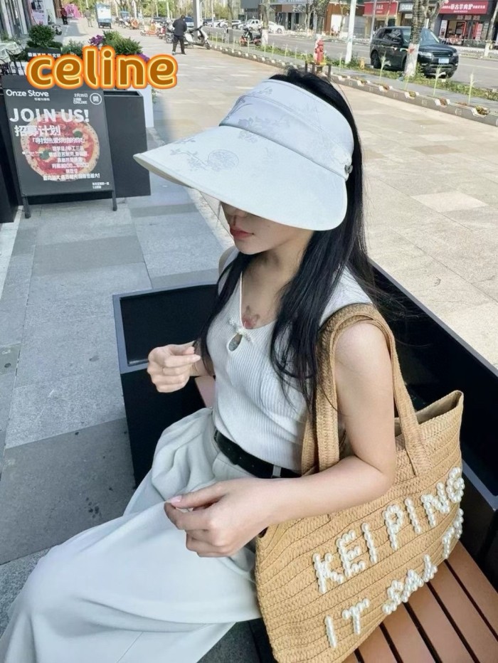 Celine Womens Hats Luxury Brand Design Celine Visor Hat with Original Box Whatsapp 【+1-3239614486】