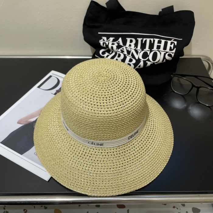 Celine Womens Hats Luxury Brand Design Celine Straw Hat with Original Box Whatsapp 【+1-3239614486】