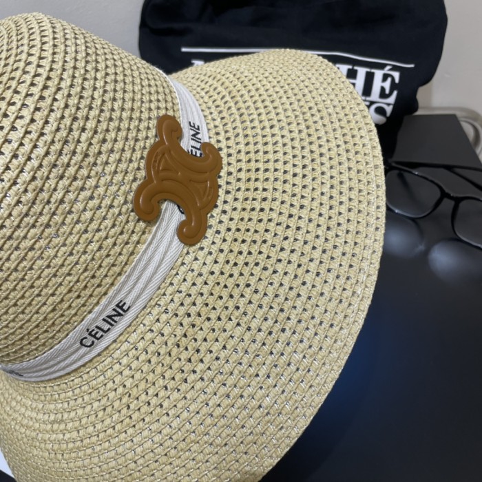 Celine Womens Hats Luxury Brand Design Celine Straw Hat with Original Box Whatsapp 【+1-3239614486】