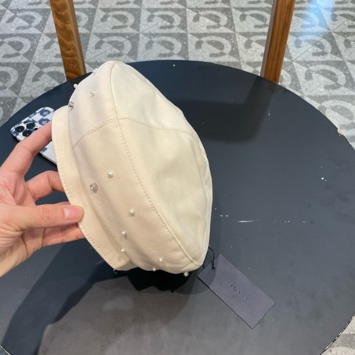 Prada Womens Hats Luxury Brand Design Prada Beret Hat with Original Box Whatsapp【+1-3239614486】