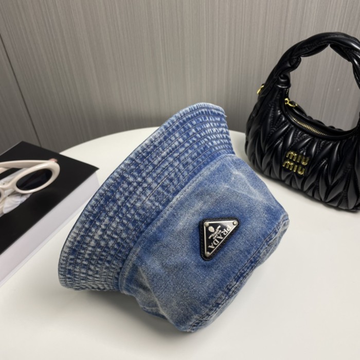 Prada Men Womens Hats Luxury Brand Design Prada Bucket Hat with Original Box Whatsapp【+1-3239614486】