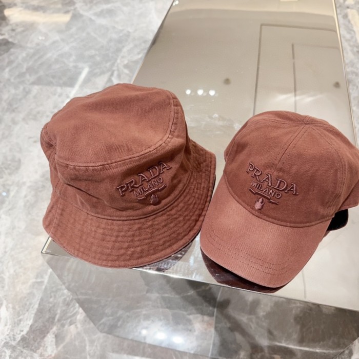 Prada Men Womens Hats Luxury Brand Design Prada Bucket Hat with Original Box Whatsapp【+1-3239614486】