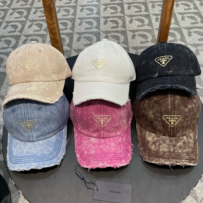 Prada Men Womens Hats Luxury Brand Design Prada Baseball Hat with Original Box Whatsapp【+1-3239614486】