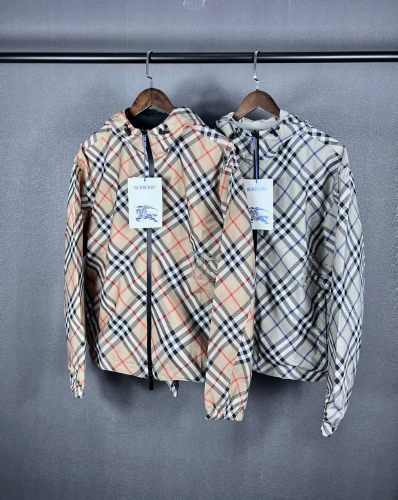 Burberry Women Mens Coat Hoodie Luxury Brand Mens Reversible Check Jacket 80872191 Top Quality Whatsapp【+1-3239614486】