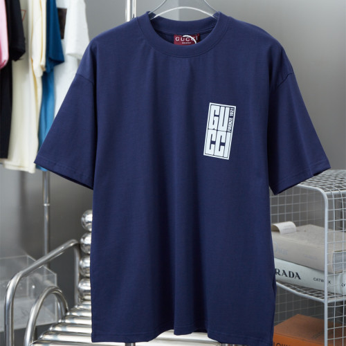 Gucci Luxury Brand Women Mens Short Sleeve T-Shirt COTTON JERSEY T-SHIRT WITH GUCCI PRINT Whatsapp 【+1-3239614486】