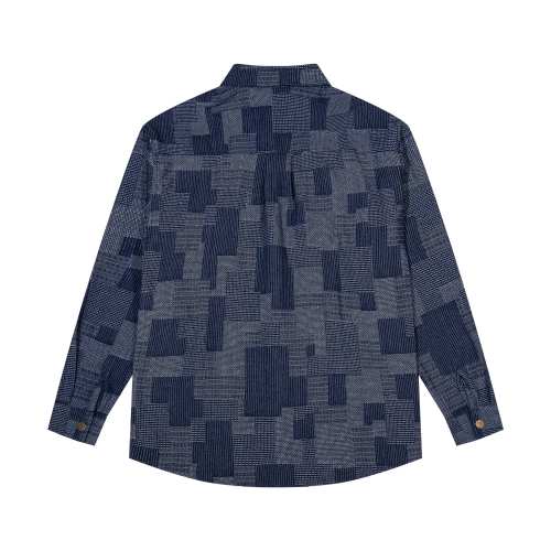 Gucci Mens Long Sleeve Shirts Luxury Brand Mens Denim Shirt Top Quality Whatsapp 【+1-3239614486】