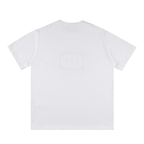 Gucci Luxury Brand Women Mens Short Sleeve T-Shirt COTTON JERSEY T-SHIRT WITH GUCCI PRINT Whatsapp 【+1-3239614486】