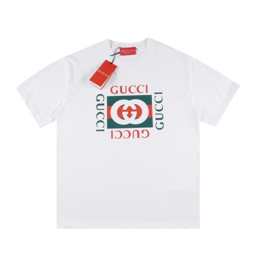 Gucci Luxury Brand Women Mens Short Sleeve T-Shirt COTTON JERSEY T-SHIRT WITH GUCCI PRINT Whatsapp 【+1-3239614486】