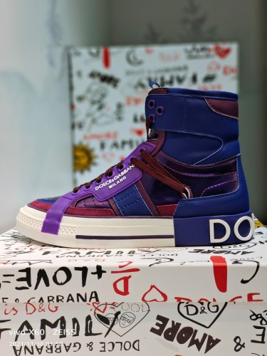 Dolce&Gabbana Men Shoes Sneakers Luxury Brand Calfskin Custom 2.Zero sneakers in Mixed Materials CS1973AQ7128S453 with Original Box Whatsapp 【+1-3239614486】