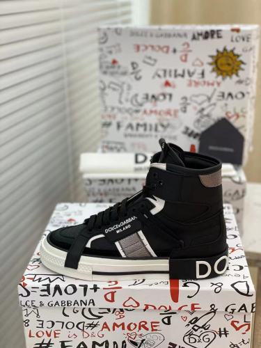 Dolce&Gabbana Men Shoes Sneakers Luxury Brand Calfskin Custom 2.Zero sneakers in Mixed Materials CS1973AQ7128S453 with Original Box Whatsapp 【+1-3239614486】
