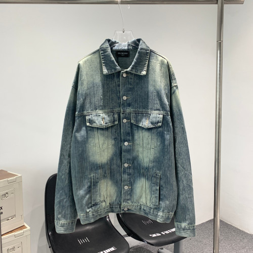 Balenciaga Men Womens Jacket Denim Coat Luxury Brand Mens Jackets Top Quality Whatsapp【+1-3239614486】