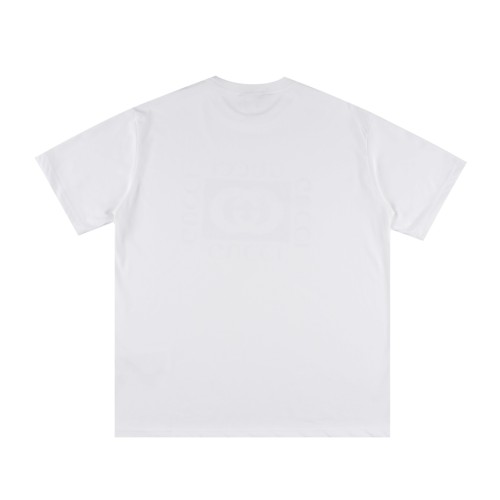 Gucci Luxury Brand Women Mens Short Sleeve T-Shirt COTTON JERSEY T-SHIRT WITH GUCCI PRINT 784361 XJGKA 9074 Whatsapp 【+1-3239614486】