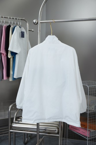 Balenciaga Men Womens Jackets Coat Luxury Brand Mens Jacket BALENCIAGA ZIP-UP JACKET IN WHITE  Top Quality Whatsapp【+1-3239614486】