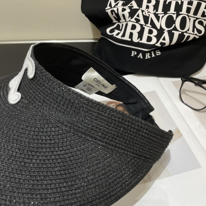 Celine Womens Hats Luxury Brand Design Celine Straw Visor Hat with Original Box Whatsapp 【+1-3239614486】