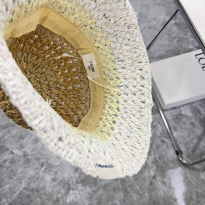 Celine Womens Hats Luxury Brand Design Celine Bucket Hat Straw Hat with Original Box Whatsapp 【+1-3239614486】
