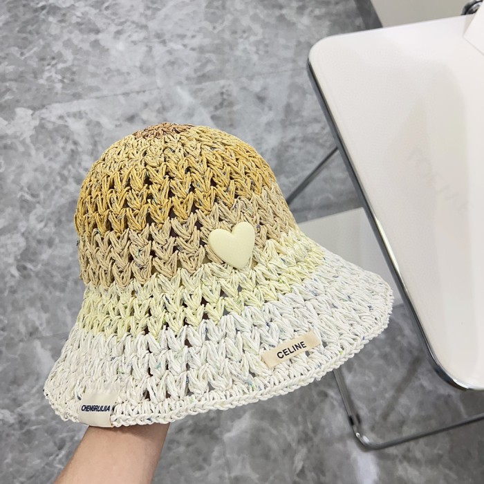Celine Womens Hats Luxury Brand Design Celine Bucket Hat Straw Hat with Original Box Whatsapp 【+1-3239614486】