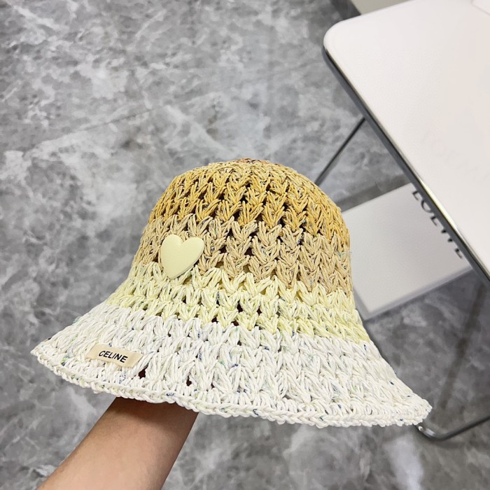 Celine Womens Hats Luxury Brand Design Celine Bucket Hat Straw Hat with Original Box Whatsapp 【+1-3239614486】