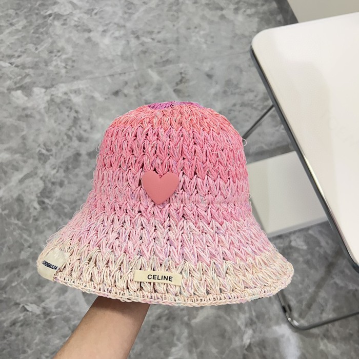 Celine Womens Hats Luxury Brand Design Celine Bucket Hat Straw Hat with Original Box Whatsapp 【+1-3239614486】