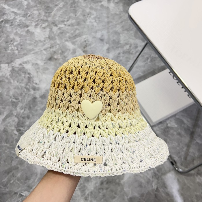 Celine Womens Hats Luxury Brand Design Celine Bucket Hat Straw Hat with Original Box Whatsapp 【+1-3239614486】