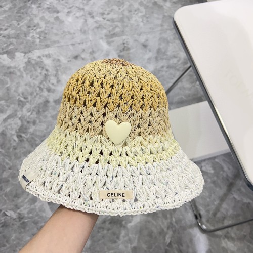 Celine Womens Hats Luxury Brand Design Celine Bucket Hat Straw Hat with Original Box Whatsapp 【+1-3239614486】