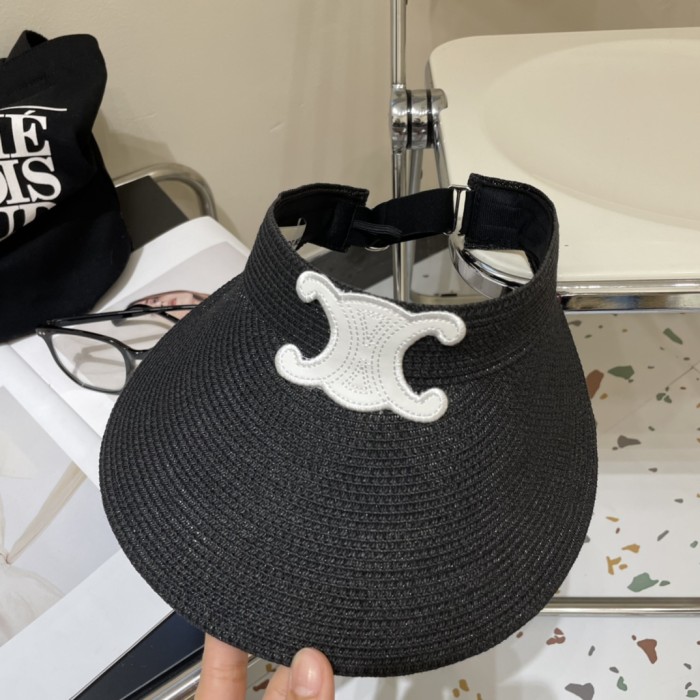 Celine Womens Hats Luxury Brand Design Celine Straw Visor Hat with Original Box Whatsapp 【+1-3239614486】