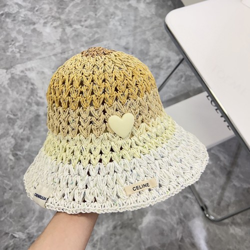 Celine Womens Hats Luxury Brand Design Celine Bucket Hat Straw Hat with Original Box Whatsapp 【+1-3239614486】