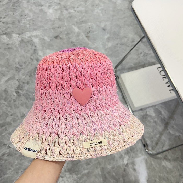 Celine Womens Hats Luxury Brand Design Celine Bucket Hat Straw Hat with Original Box Whatsapp 【+1-3239614486】