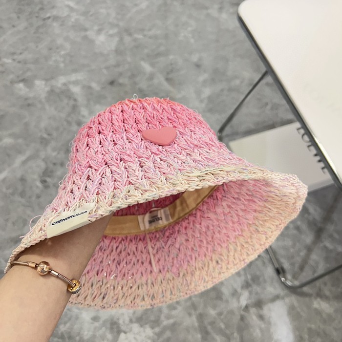 Celine Womens Hats Luxury Brand Design Celine Bucket Hat Straw Hat with Original Box Whatsapp 【+1-3239614486】