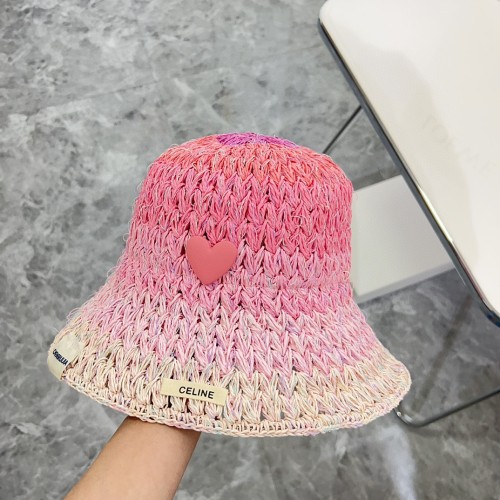 Celine Womens Hats Luxury Brand Design Celine Bucket Hat Straw Hat with Original Box Whatsapp 【+1-3239614486】