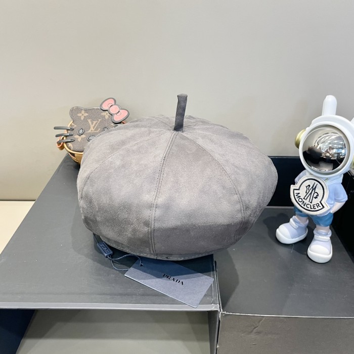 Prada Womens Hats Luxury Brand Design Prada Beret Hat with Original Box Whatsapp【+1-3239614486】