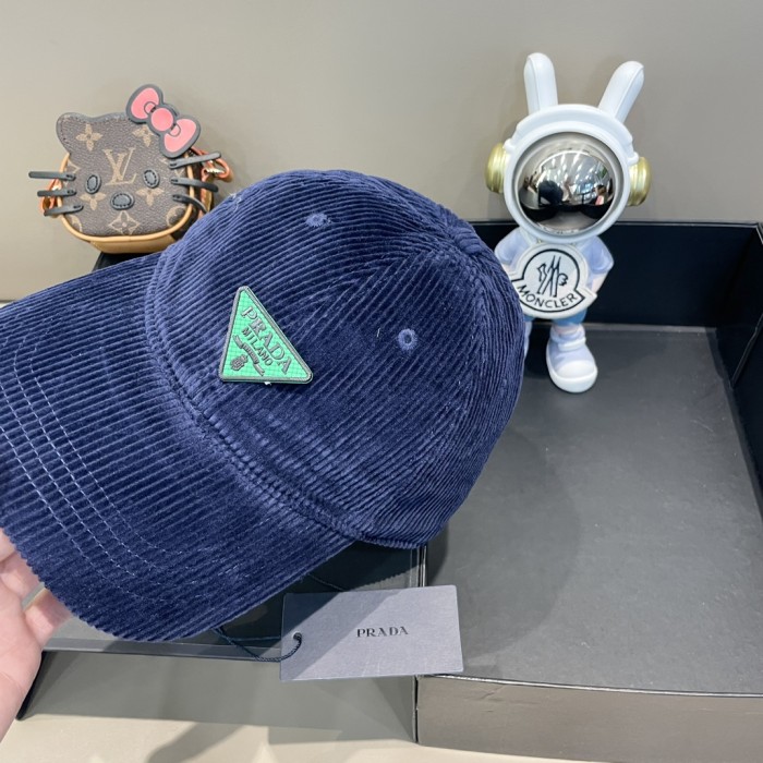 Prada Womens Hats Luxury Brand Design Prada Baseball Hat with Original Box Whatsapp【+1-3239614486】