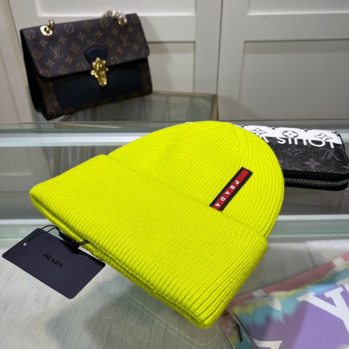 Prada Men Womens Hats Luxury Brand Design Prada Knit Hat with Original Box Whatsapp【+1-3239614486】