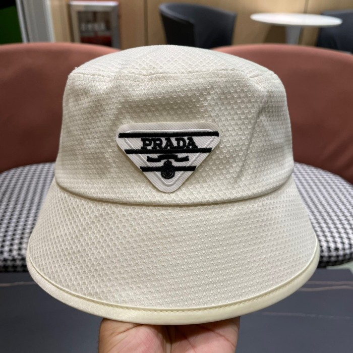 Prada Men Womens Hats Luxury Brand Design Prada Bucket Hat with Original Box Whatsapp【+1-3239614486】
