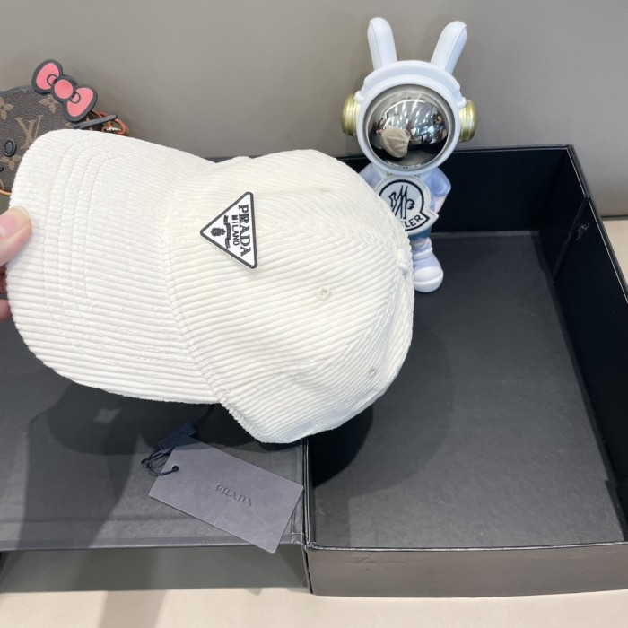 Prada Womens Hats Luxury Brand Design Prada Baseball Hat with Original Box Whatsapp【+1-3239614486】