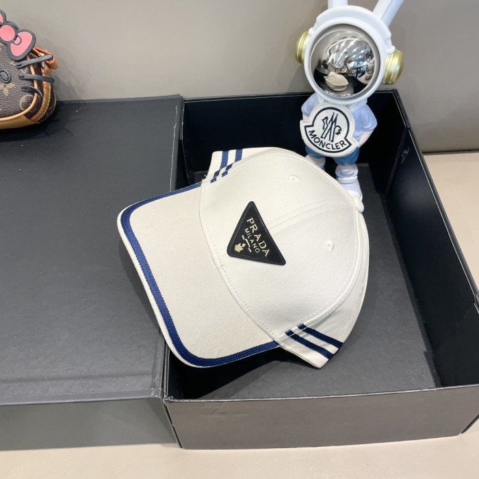 Prada Men Womens Hats Luxury Brand Design Prada Baseball Hat with Original Box Whatsapp【+1-3239614486】