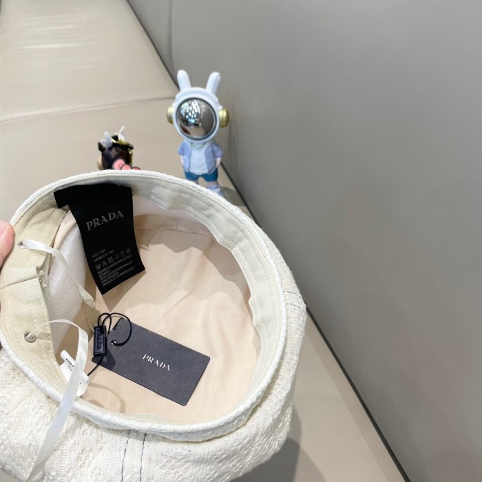 Prada Womens Hats Luxury Brand Design Prada Beret Hat with Original Box Whatsapp【+1-3239614486】