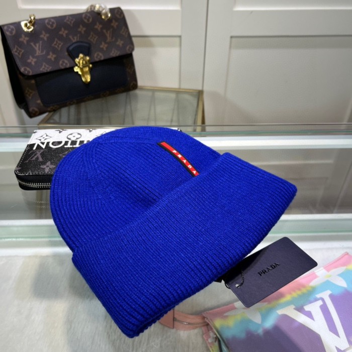 Prada Men Womens Hats Luxury Brand Design Prada Knit Hat with Original Box Whatsapp【+1-3239614486】
