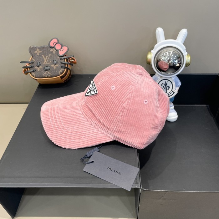 Prada Womens Hats Luxury Brand Design Prada Baseball Hat with Original Box Whatsapp【+1-3239614486】