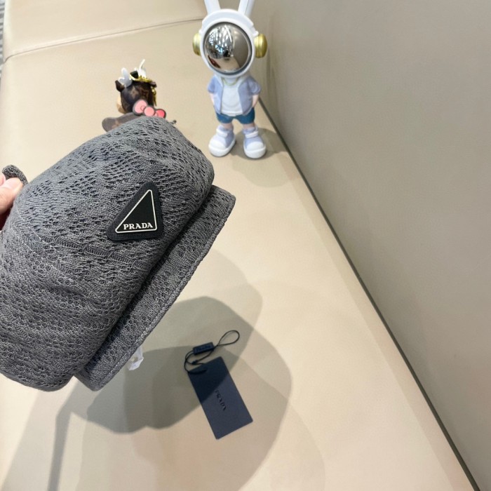 Prada Womens Hats Luxury Brand Design Prada Beret Hat with Original Box Whatsapp【+1-3239614486】