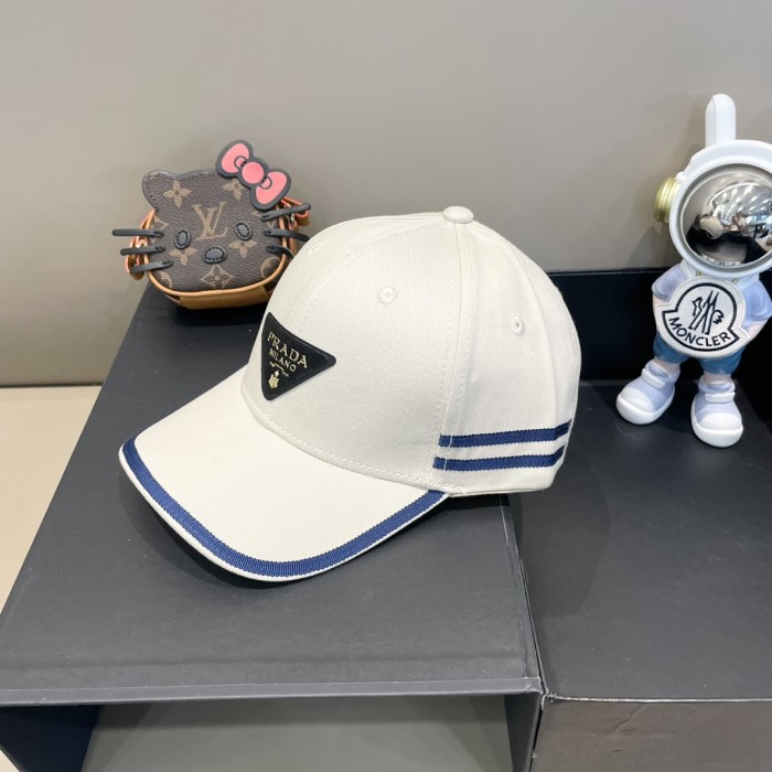 Prada Men Womens Hats Luxury Brand Design Prada Baseball Hat with Original Box Whatsapp【+1-3239614486】