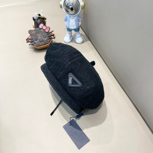 Prada Womens Hats Luxury Brand Design Prada Beret Hat with Original Box Whatsapp【+1-3239614486】