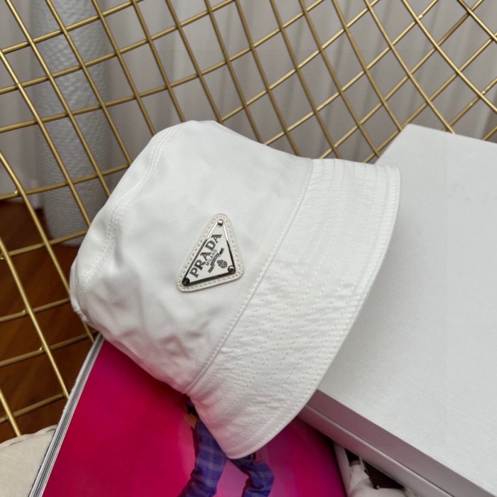 Prada Men Womens Hats Luxury Brand Design Prada Re-Nylon Bucket Hat with Original Box Whatsapp【+1-3239614486】