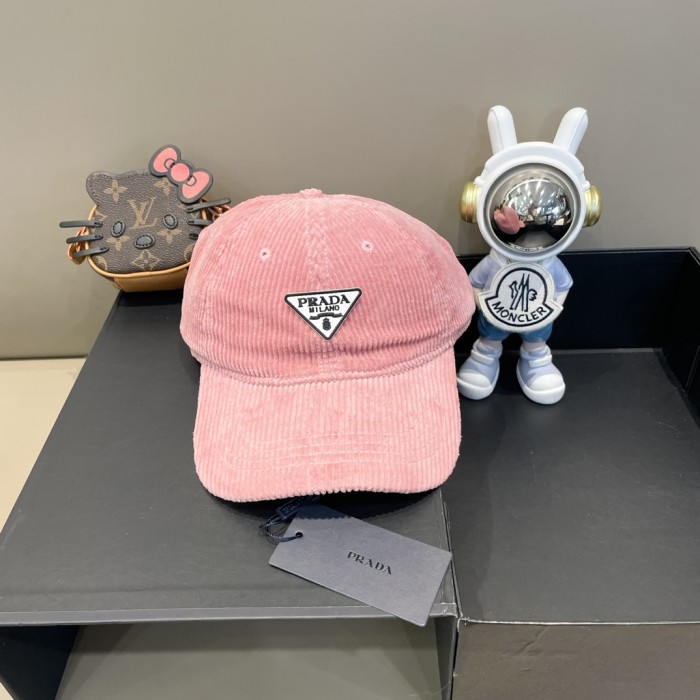 Prada Womens Hats Luxury Brand Design Prada Baseball Hat with Original Box Whatsapp【+1-3239614486】