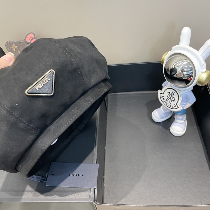Prada Womens Hats Luxury Brand Design Prada Beret Hat with Original Box Whatsapp【+1-3239614486】
