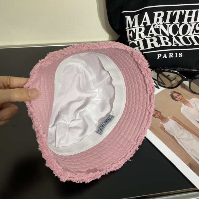 Prada Men Womens Hats Luxury Brand Design Prada Drill Bucket Hat with Original Box Whatsapp【+1-3239614486】